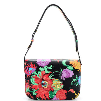 Gucci x Ken Scott Horsebit 1955 Shoulder Bag Printed Leather Small