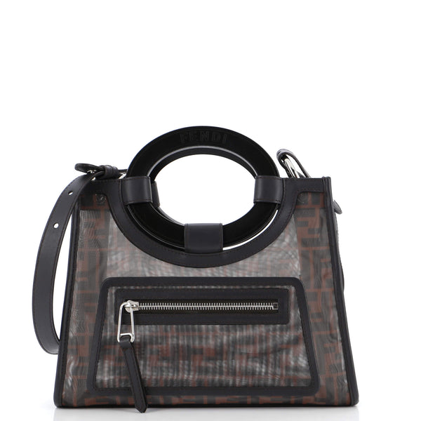 Fendi Runaway Shopper Tote Zucca Mesh Small 292031