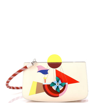 Hermes Folies du Ciel Sac a Malice Handbag Epsom with Tadelakt and Chevre Mysore