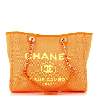 Chanel Deauville Tote Mixed Fibers Small