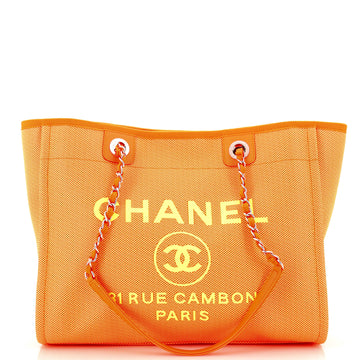 Chanel Deauville Tote Mixed Fibers Small