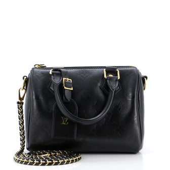Louis Vuitton Speedy Bandouliere Bag Monogram Ink Embossed Lambskin BB