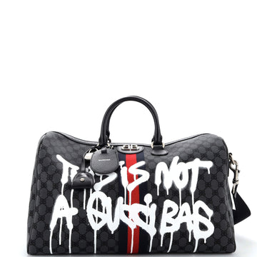 Balenciaga x Gucci The Hacker Project Duffle Bag Graffiti BB Canvas Medium