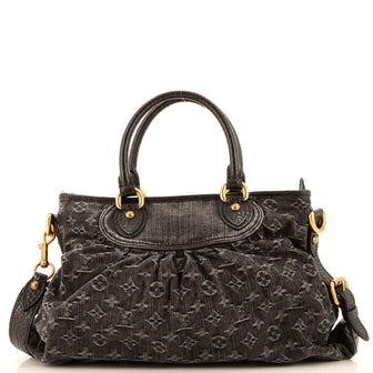 Louis Vuitton Neo Cabby Handbag Denim MM