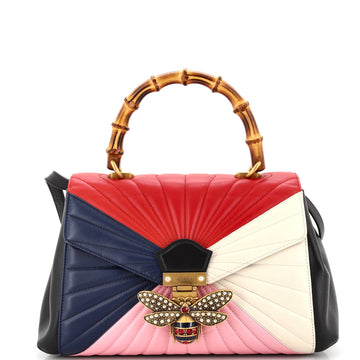Gucci Queen Margaret Top Handle Bag Multicolor Quilted Leather Medium