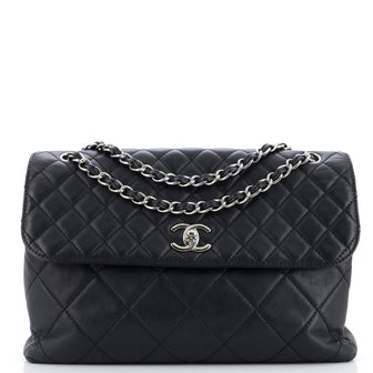 Chanel In The Business Flap Bag Quilted Calfskin Maxi
