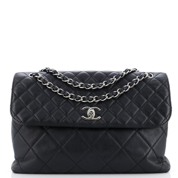 Chanel In The Business Flap Bag Quilted Calfskin Maxi
