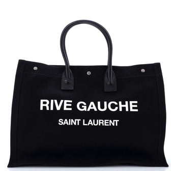Saint Laurent Rive Gauche Shopper Tote Canvas Large