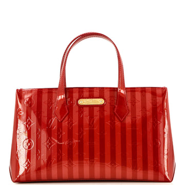 Louis Vuitton Wilshire Handbag Limited Edition Monogram Vernis Rayures PM