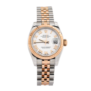 Rolex Oyster Perpetual Datejust Automatic Watch Stainless Steel and Rose Gold 26