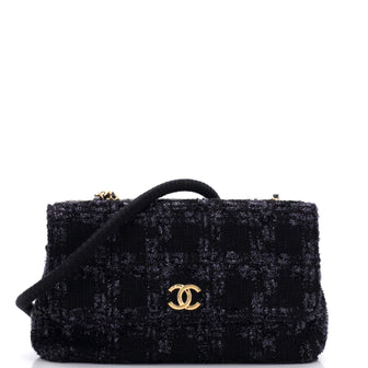 Chanel Paris-Hamburg Double Side Flap Bag Tweed Medium