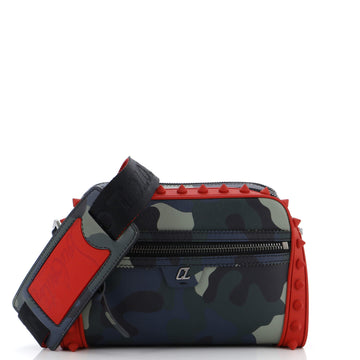 Christian Louboutin Loubitown Crossbody Bag Spiked Printed Leather Medium
