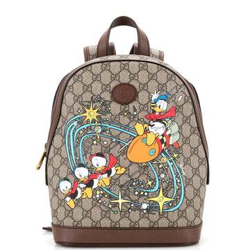 Gucci Disney Donald Duck Backpack Printed GG Coated Canvas Small