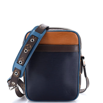 Louis Vuitton Danube Handbag Epi Leather with Monogram Canvas Slim