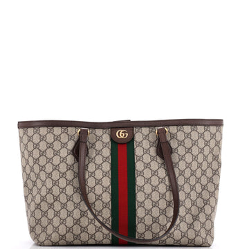 Gucci Ophidia Shopping Tote GG Coated Canvas Medium