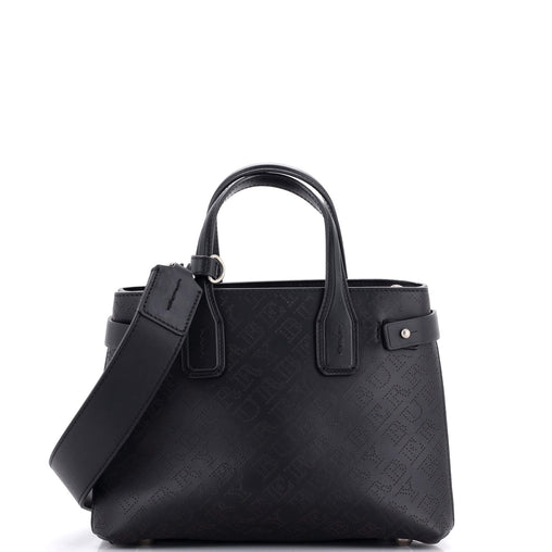 BURBERRYハンドバッグ Burberry Banner NM Tote Perforated Leather Small 292043