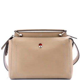 Fendi DotCom Convertible Satchel Leather Medium