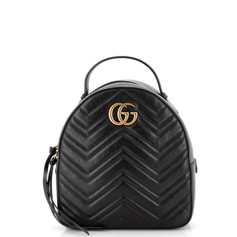 Gucci GG Marmont Backpack Matelasse Leather Small