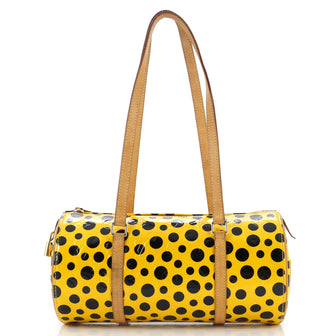 Louis Vuitton Papillon Handbag Kusama Infinity Dots Monogram Vernis 30