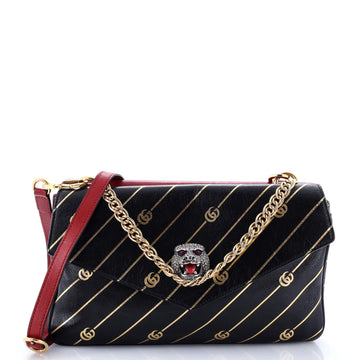 Gucci Thiara Double Shoulder Bag Printed Leather Medium