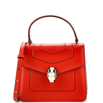Bvlgari Serpenti Forever Top Handle Bag Leather Small
