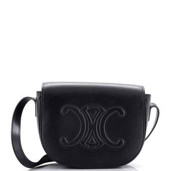 Celine Cuir Triomphe Folco Bag Leather