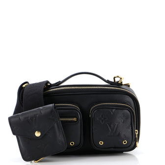 Louis Vuitton Utility Crossbody Bag Calfskin with Embossed Monogram Detail