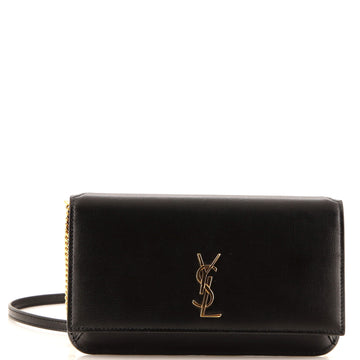 Saint Laurent Classic Monogram Phone Holder Shoulder Bag Leather