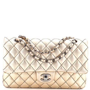 Chanel Classic Double Flap Bag Quilted Metallic Lambskin Medium