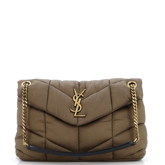 Saint Laurent Loulou Puffer Shoulder Bag Quilted Nylon Small