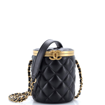 Chanel Crown Box Vanity Bag Quilted Lambskin Mini