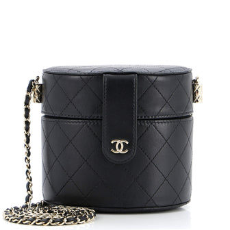 Chanel CC Allure Vanity Case with Chain Quilted Lambskin Small