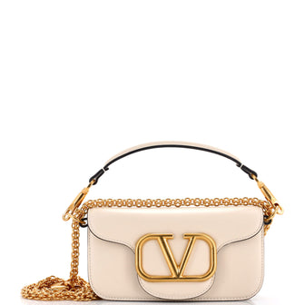 Valentino Garavani VLogo Flap Shoulder Bag Leather Mini