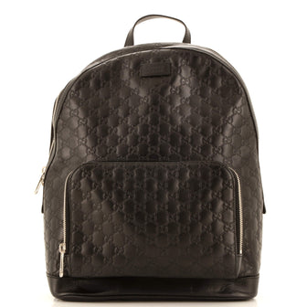 Gucci Signature Pocket Backpack Guccissima Leather Large