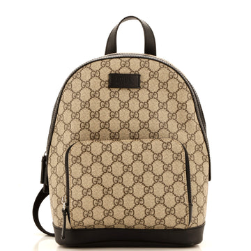 Gucci Zip Pocket Backpack GG Coated Canvas Small