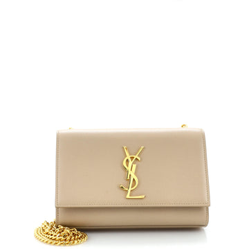 Saint Laurent Classic Monogram Crossbody Bag Grainy Leather Small