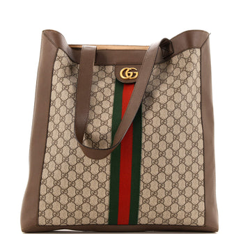 Gucci Ophidia Soft Open Tote GG Coated Canvas Large
