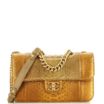 Chanel Perfect Edge Flap Bag Python Medium