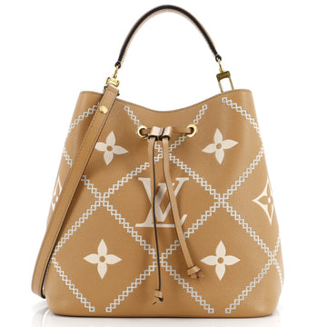 Louis Vuitton NeoNoe Handbag Monogram Empreinte Giant Broderies MM