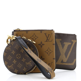 Louis Vuitton Trio Pouch Set Reverse Monogram Giant