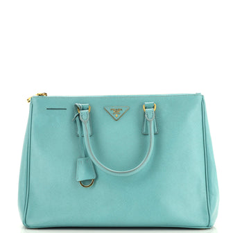Prada Double Zip Lux Tote Saffiano Leather Large