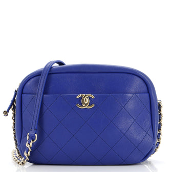 Chanel Casual Trip Camera Case Quilted Goatskin Large