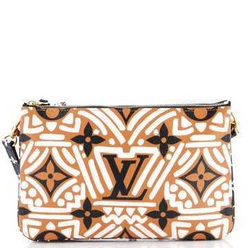 Louis Vuitton Double Zip Pochette Limited Edition Crafty Monogram Giant