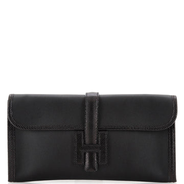 Hermes Jige Elan Clutch Swift with Lizard 29