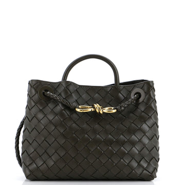 Bottega Veneta Andiamo Top Handle Bag Intrecciato Nappa Small