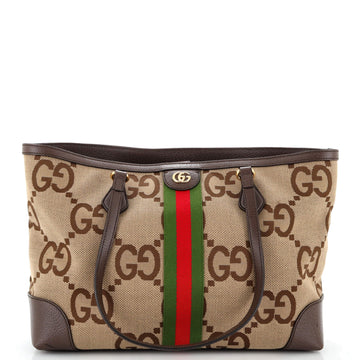 Gucci Ophidia Shopping Tote Jumbo GG Canvas Medium
