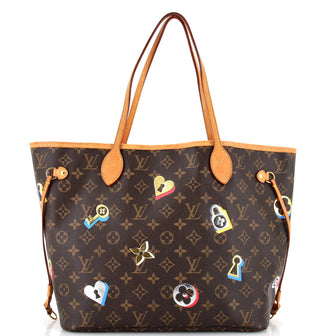 Louis Vuitton Neverfull NM Tote Limited Edition Love Lock Monogram Canvas MM