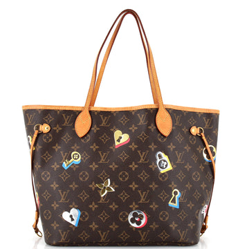 Louis Vuitton Neverfull NM Tote Limited Edition Love Lock Monogram Canvas MM