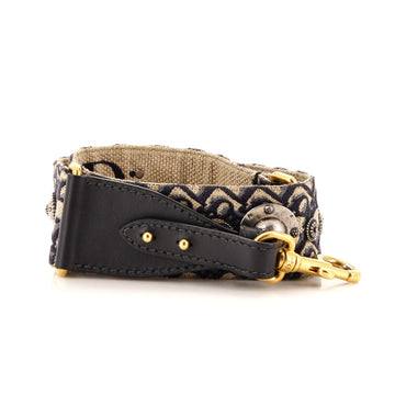 Christian Dior Shoulder Strap Embellished Oblique Canvas