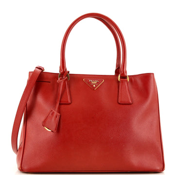 Prada Double Zip Lux Tote Saffiano Leather Small